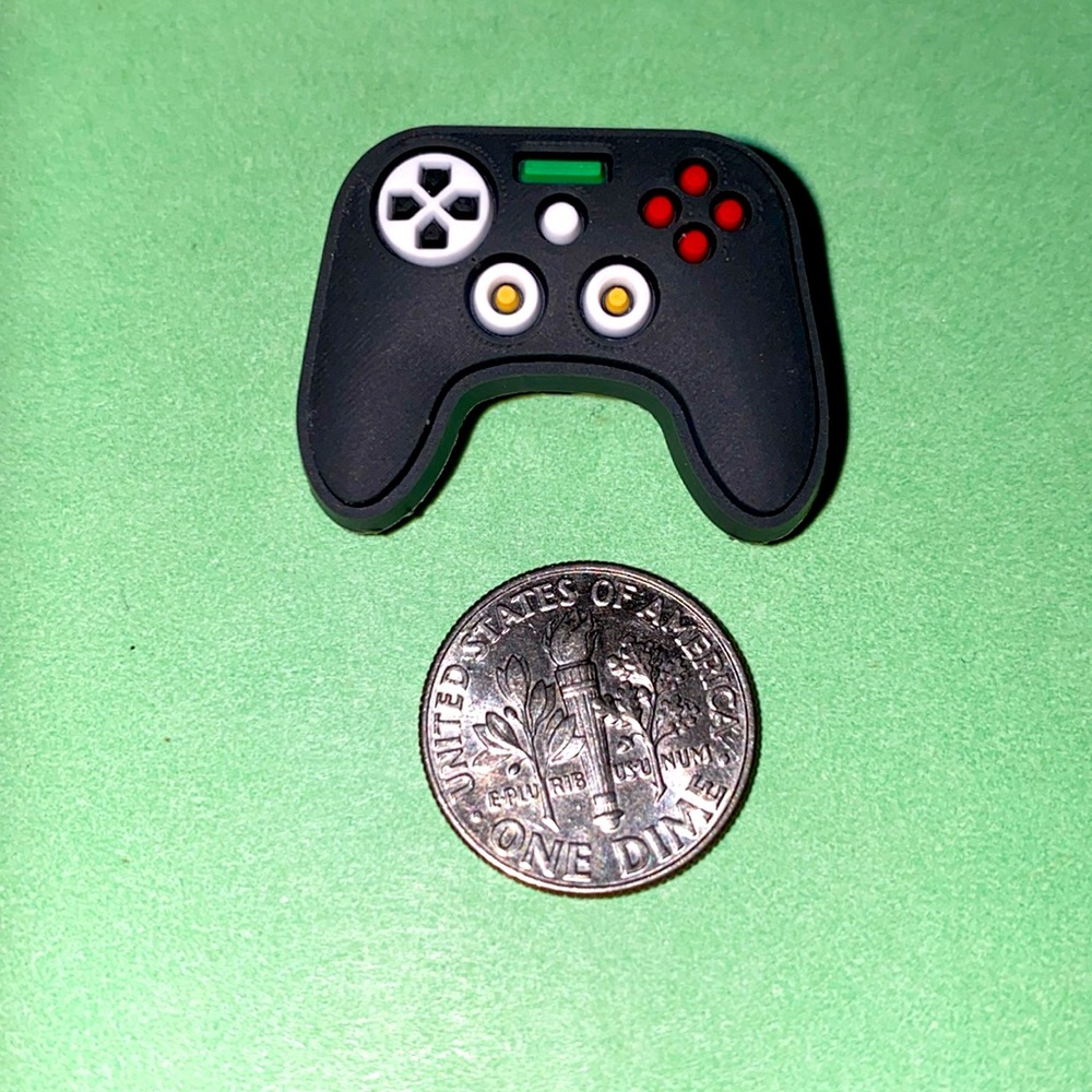 (10 for $15) Black Game controller Gamer Crocs Shoe Charms